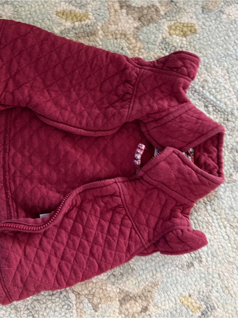 Carter's Quilted Burgundy Red Toddler Vest